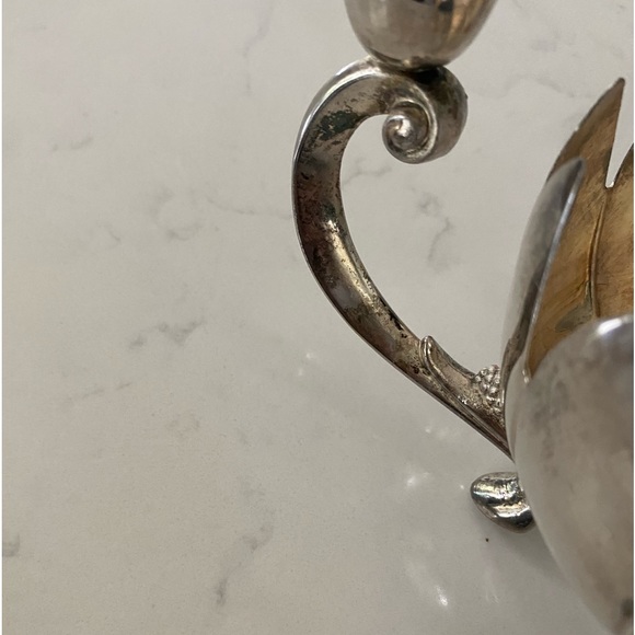 VINTAGE Leonard Silver Plate Lotus Flower Bowl With 3 Candle Holder Centerpiece - Picture 5 of 14